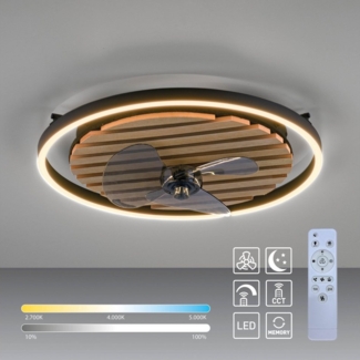 my home Deckenleuchte Brialeen - Akustikpaneele, Abschaltautomatik, CCT - über Fernbedienung, Dimmfunktion, Ein-/Ausschalter, Farbsteuerung, Farbwechsel, Memory, nach Trennung vom Netz, Memoryfunktion, Nachtlichtfunktion, Timerfunktion, Ventilatorfunkt...