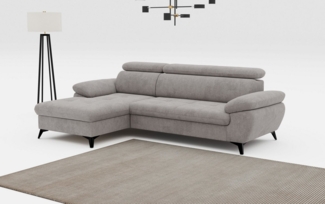 COTTA Ecksofa Hudson L-Form, mit Kopfteilverstellung, wahlweise mit Bettfunktion & Bettkasten