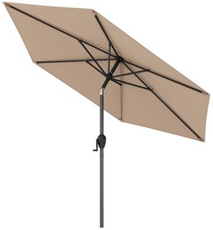 COSTWAY Sonnenschirm, LxB: 230x230 cm, neigbar Balkonshirm, mit Kurbel