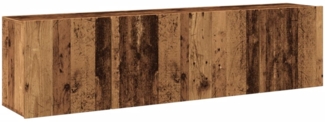 vidaXL TV-Wandschränke 2 Stk. Altholz-Optik 80x30x41 cm 857667
