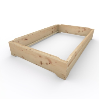 Stapelbett Holzbett (Zirbe) "Gäste-Edi" 120 x 200 cm 33 cm Zirbenbett Gästebett