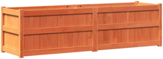 vidaXL Pflanzkübel Wachsbraun 180x50x50 cm Massivholz Kiefer 837506