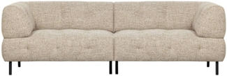 Sofa Lloyd aus grobmaschigen Stoff, Beige