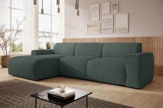 AX LIVING Couch Sofa L Form Didim mini Grün 310 cm breit, stilvoll L