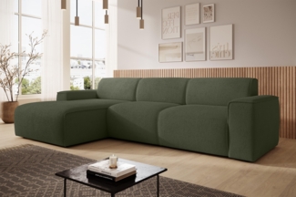 AX LIVING Couch Sofa L Form Didim mini Grün 310 cm breit, stilvoll L