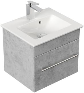 Badmöbel mit Villeroy & Boch Venticello Waschbecken 50 cm SoftClose beton : Beton