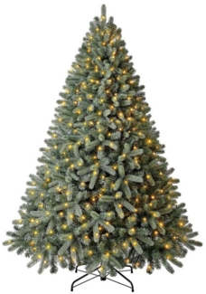 Dehner Künstlicher Weihnachtsbaum Tanne Finja, mit 500 LEDs/Ständer, Höhe 210 cm