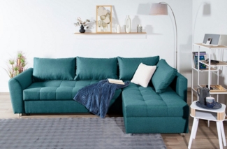 COLLECTION AB Ecksofa, Ecksofa,Bettfunktion,Bettkasten,Bonnelfederkern, Rückenkissen