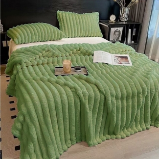 Wohndecke Kuscheldecke Milchsamt Blasen Decke Super Soft Wohndecke, CALIYO, Grobe Korddecke Für Bett Sofa Schlafzimmer Wohn Kuscheldecken