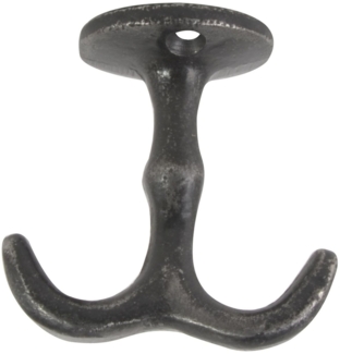 Doppelhaken Kleiderhaken Handtuchhaken Haken unter Regal Schwarz Laursen 0505-24