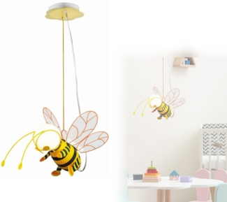 Kinderzimmerlampe Biene Hängelampe Kinder Kinderlampe hängend 15725LMDS