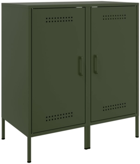 vidaXL Sideboards 2 Stk. Olivgrün 36x39x79 cm Stahl 843021