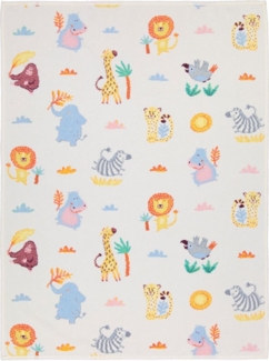 Feiler Kids Chenille Babydecke Wild Safari|Babydecke 75x100 cm