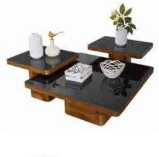 Wohnzimmer Holztisch Set Couchtisch Tisch Möbel Holz Glas Neu Set Couchtische