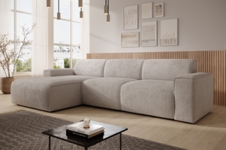 AX LIVING Couch Sofa L Form Didim mini Creme 310 cm breit, stilvoll L