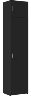vidaXL Hochschrank Schmal Schwarz 50x42,5x225 cm Holzwerkstoff 3281302