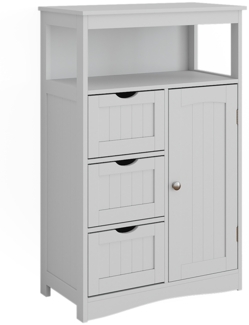 Vicco Midischrank Weiß 56x86.5 cm mit Schubladen, Bianco