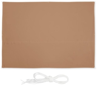 Kaffeebraunes Sonnensegel rechteckig