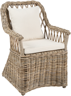 Gartenstuhl Rattan Helles Beige MAROS II