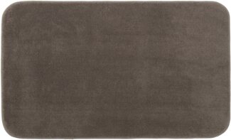 Gözze Badematte Rio Premium, Höhe 18 mm, rutschhemmend beschichtet, fußbodenheizungsgeeignet, schnell trocknend, Polyester, rechteckig, Badteppich, Uni Farben, waschbar, rechteckig & rund erhältlich