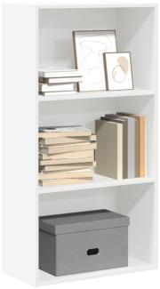 vidaXL Bücherregal Weiß 60x30x114 cm Holzwerkstoff 857899