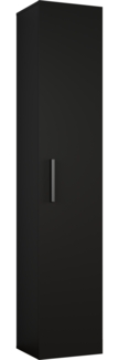 AX LIVING Schmaler Garderobenschrank Rosanno IVL – 40cm Breite Schwarz