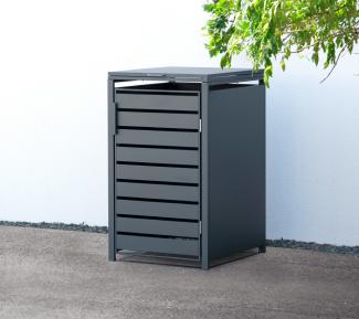 Westmann Metall Mülltonnenbox Kubus | 240 L | Anthrazit | 68x80x116 cm