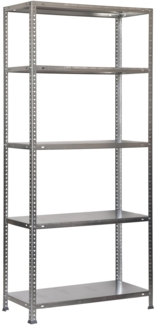 SimonRack Schwerlastregal, Lagerregal, 180 x 80 x 40 Metallregal, Kellerregal, Biegestelle 100 kg, 5 Fachböden, Galvanisiert - Comfort