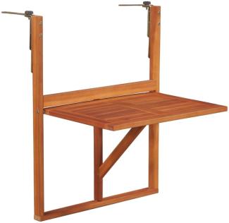 vidaXL Balkon-Hängetisch 64,5x44x80 cm Massivholz Akazie 44118