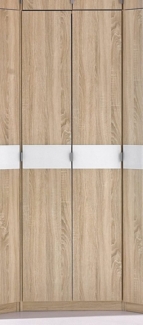 priess Eckkleiderschrank Kleiderschrank Schrank Garderobe Wäscheschrank Madrid voll ausgestattet, viel Stauraum, MADE IN GERMANY