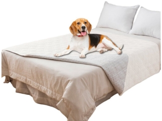 Rosnek Bettbezug Gesteppt, wasserdicht, rutschfest, für Bett Sofa Haustiermatte, (1 St)