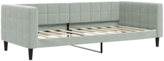 vidaXL Tagesbett Hellgrau 90x190 cm Samt 354021