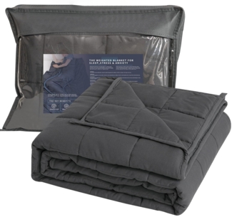 Good Nite Gewichtsdecke 150x200 cm 6kg - Entspannung Beschwerte Decke nur für Erwachsene - zur Entspannungsdecke Weighted Blanket - Grau
