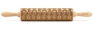 Folkroll Motiv Teigrolle Teigroller Motiv Lebkuchenmann Länge 42cm 332719