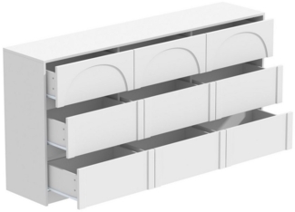 FUFU&GAGA Kommode Kommode mit 9 Schubladen Moderne Sideboard, 120 * 35 * 80CM, MDF