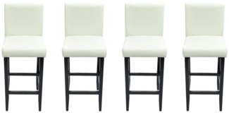 Barhocker 4 Stk. Weiß Kunstleder [160719]