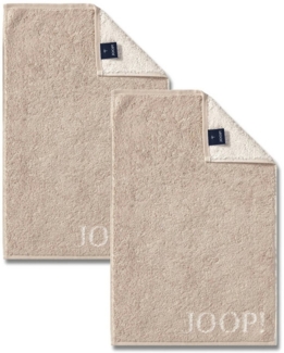 JOOP! Handtuch 2 Stück Joop! Gästetuch Classic Sand Beige 1600-30 30x50, Walkfrottier, 100% Baumwolle