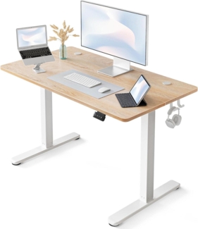 Elektrisch Höhenverstellbarer Schreibtisch 100x60 cm Memory Anti-Kollision Eiche