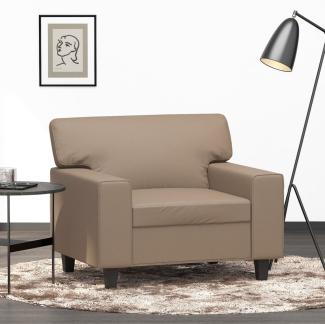 vidaXL Sessel Cappuccino-Braun 60 cm Kunstleder 359411