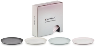 LeCreuset Frühstücksteller Coupe 4er-Set Steinzeug
