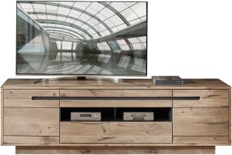 TV-Board >Bellano< in Viking Oak Dekor, MDF, Spannplatte - 205x63x44cm (BxHxT)