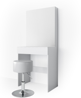 Schminktisch Melle Weiß 68 cm mit Hocker Vicco