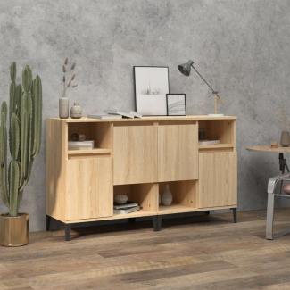 vidaXL Sideboards 2 Stk. Sonoma-Eiche 60x35x70 cm Holzwerkstoff 3185730