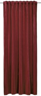 Gözze Vorhang MAGNUM, Karminrot, 135 x 245 cm, Unifarben, verdeckte Schlaufen (1 St), halbtransparent, Polyester, verdeckte Schlaufen