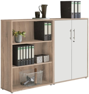 moebel-dich-auf Aktenschrank OFFICE EDITION (Set 1 niedrig, abschließbar, Metallgriffe) Made in Germany