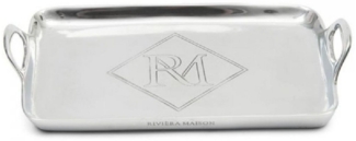 Rivièra Maison Tablett Tablett RM Monogram Silber (25x15cm)