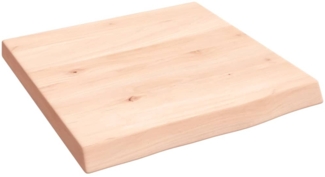 vidaXL Waschtischplatte 40x40x(2-4) cm Massivholz Unbehandelt 3155997