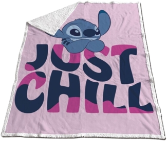 Lilo & Stitch Sherpa Kuscheldecke – Flauschige und warme Decke 150x120 cm