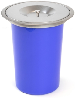 emuca Einbauabfall-Recyclingbehälter Rycycle für Einbau in die Arbeitsplatte, 1 Recyclingbehälter 7 Liter, Edelstahl und Kunststoff