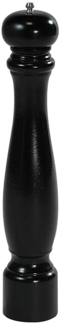 KESPER 13665 Pfeffermühle, Gummibaum, schwarz lackiert, Höhe: 40 cm